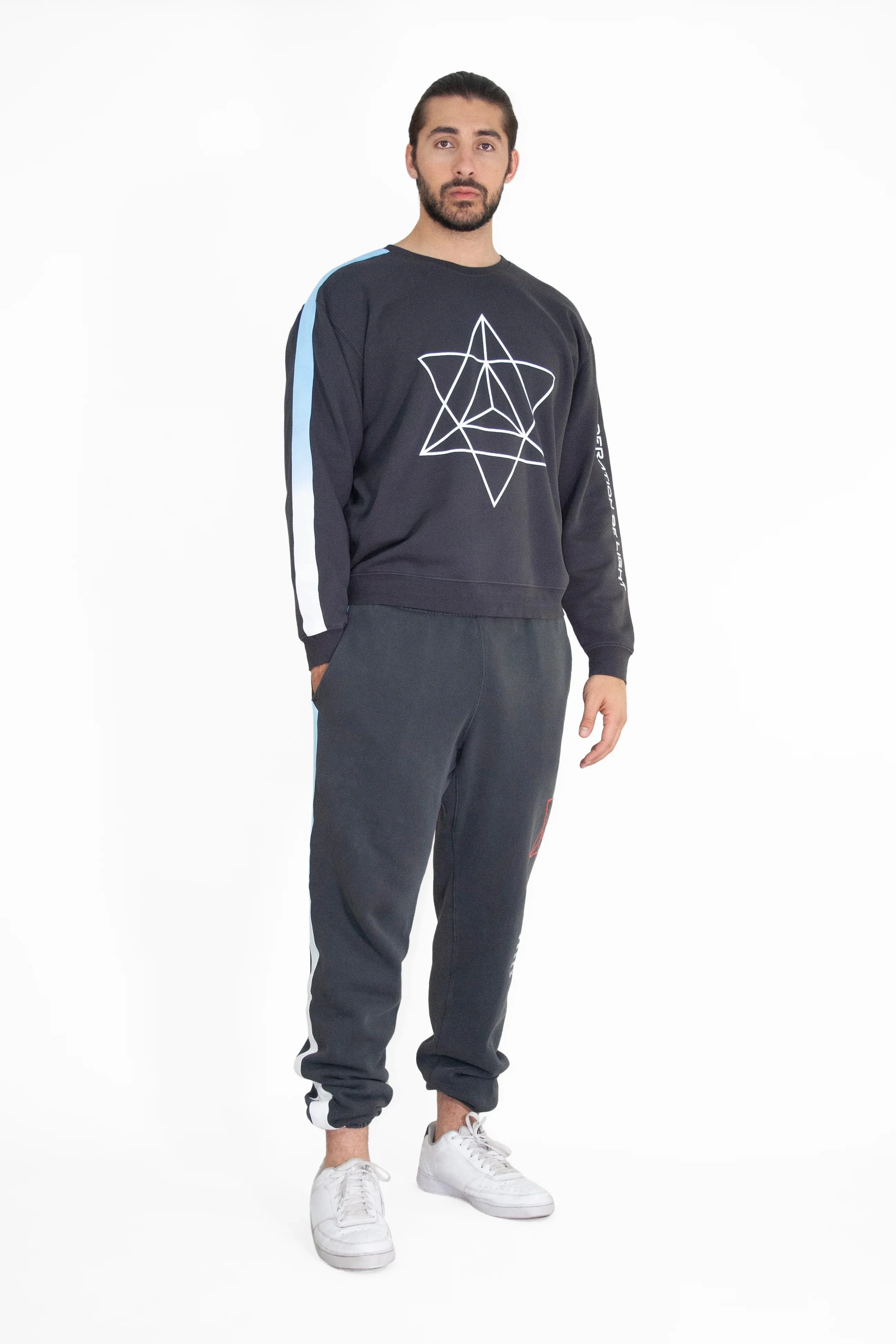 Merkaba Sweatshirt in Space Glow sold by Galactic Federation of Light product image thumbnail 4