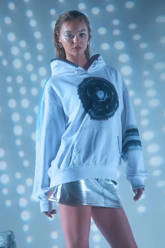 PORTAL HOODIE in WHITE sold by Galactic Federation of Light