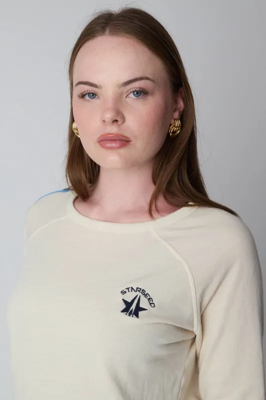 Women's Starseed Sweatshirt in Bone sold by Galactic Federation of Light