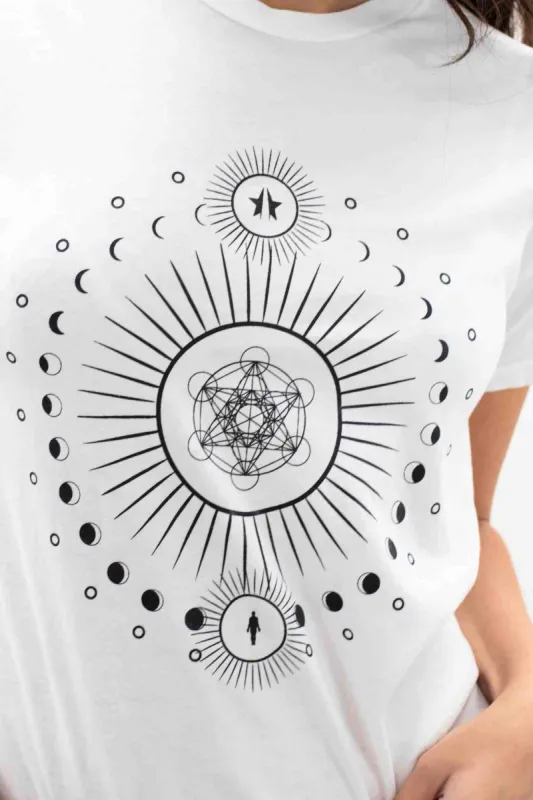 Moon Metatron T-Shirt in Lite Beam sold by Galactic Federation of Light