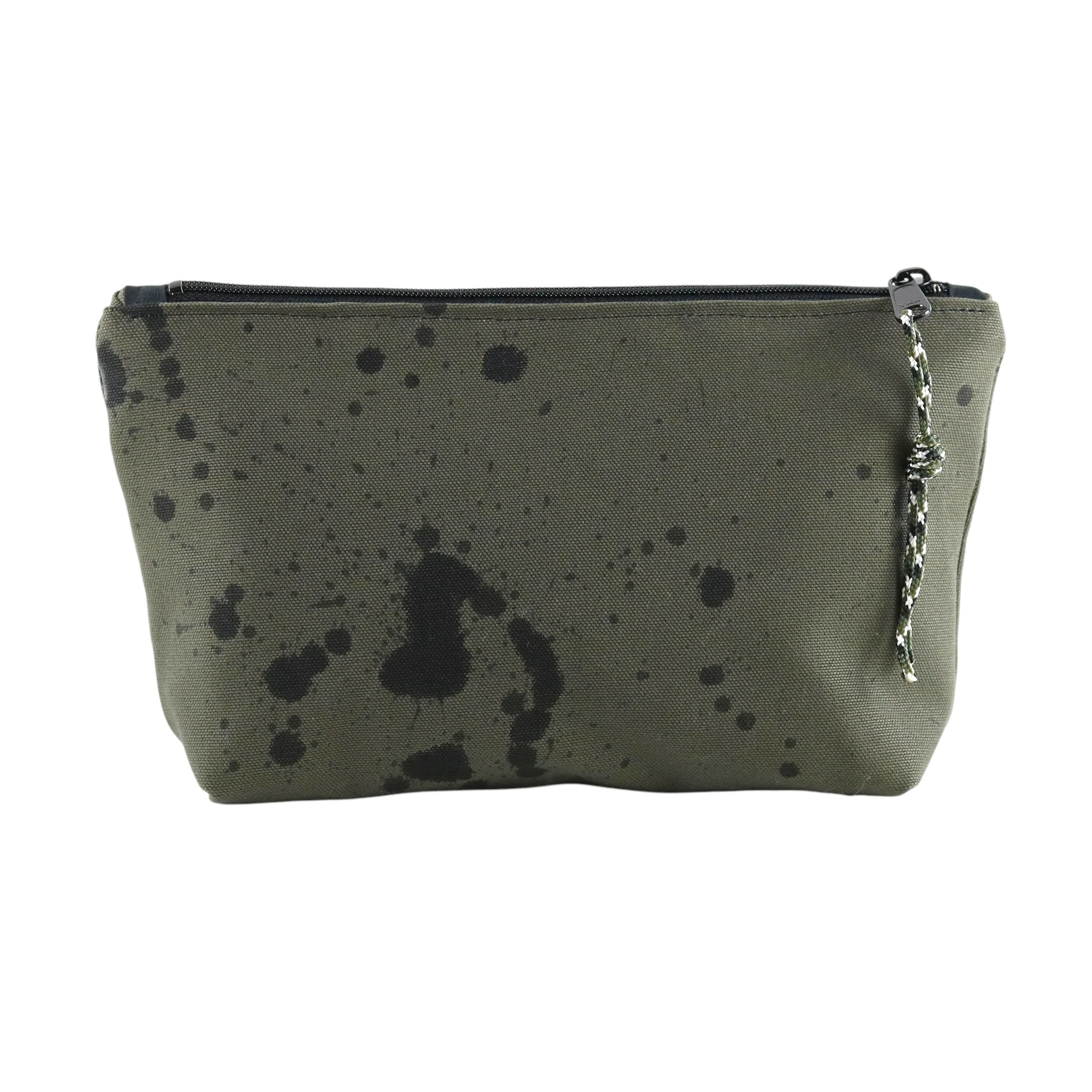 No. 7 SMALL ZIPPER POUCH Natural with Black sold by Hinoki in Common product image thumbnail 2