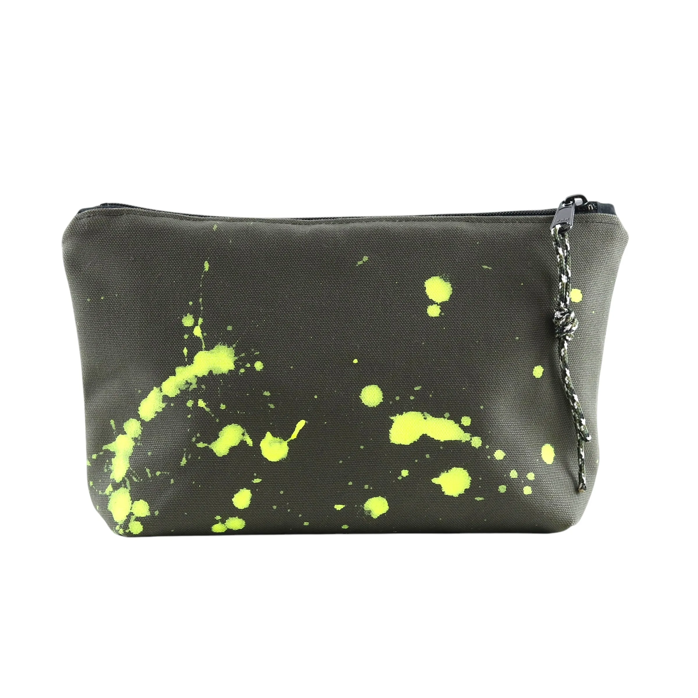 No. 7 SMALL ZIPPER POUCH Natural with Black sold by Hinoki in Common product image thumbnail 3