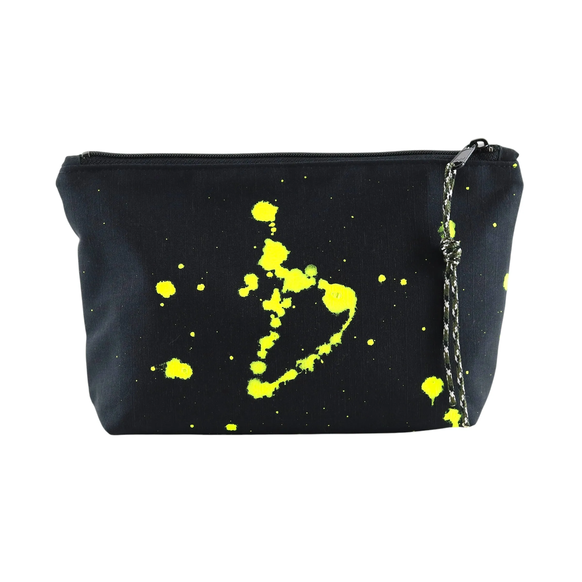No. 7 SMALL ZIPPER POUCH Natural with Black sold by Hinoki in Common product image thumbnail 4
