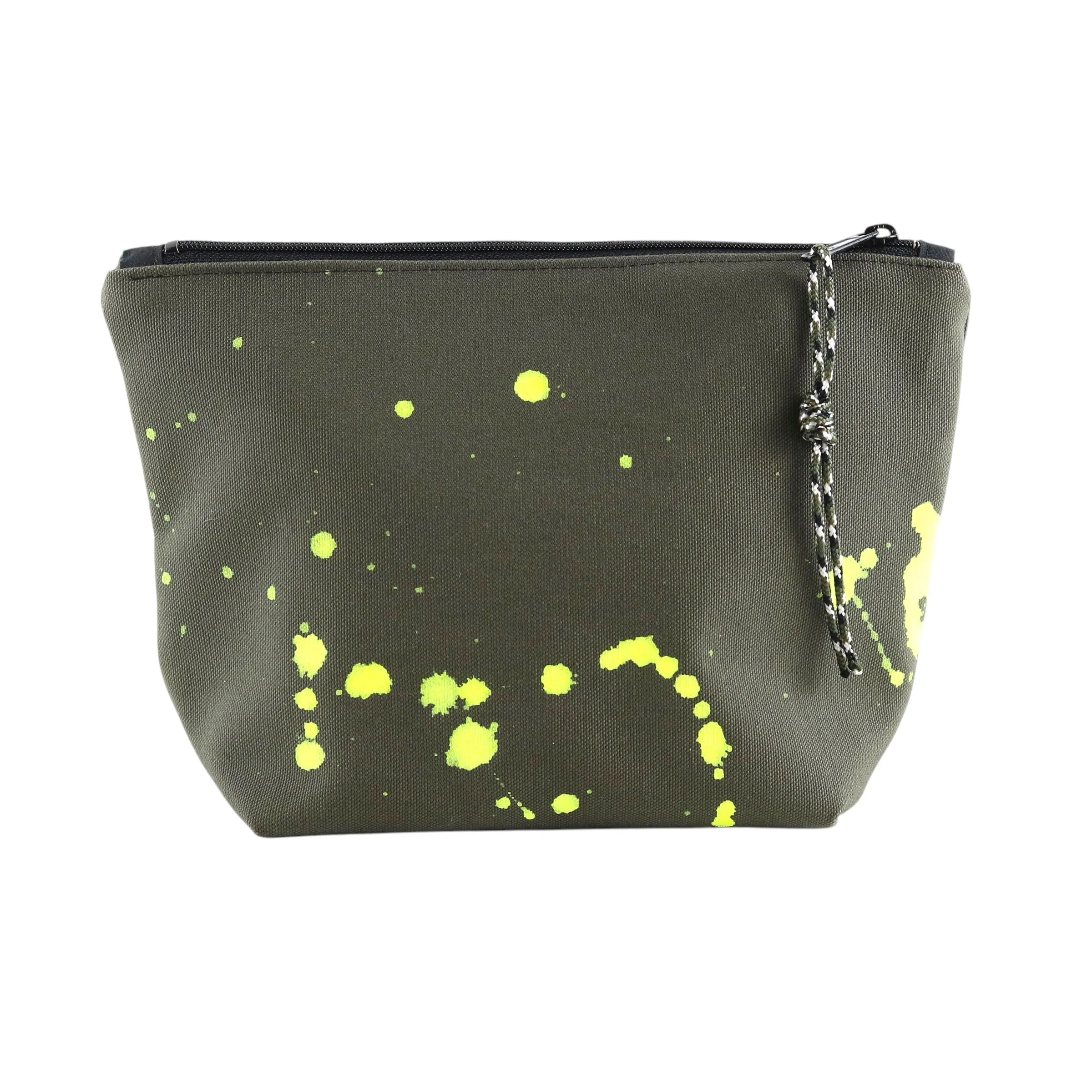 No. 8 MEDIUM ZIPPER POUCH Olive with Black sold by Hinoki in Common product image thumbnail 4