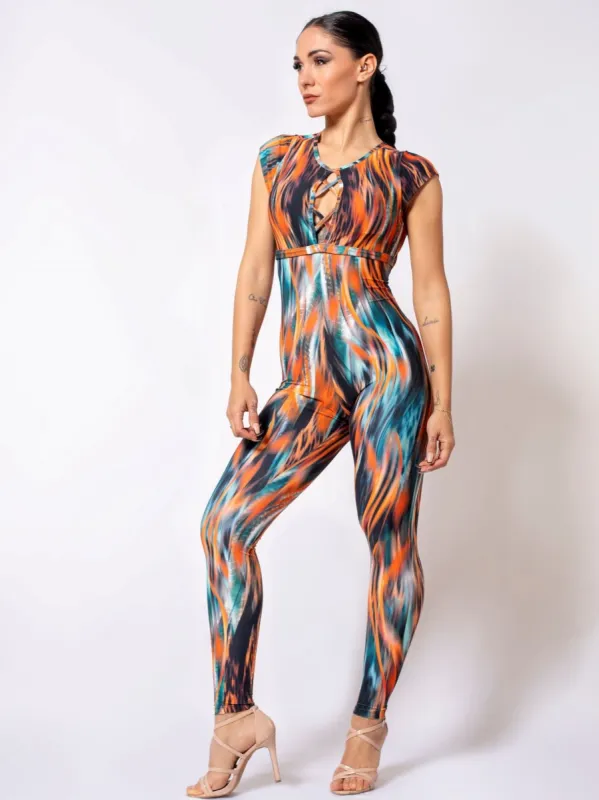 Fire Bodysuit - Desiree Guidonet Collection sold by Lure Fitness