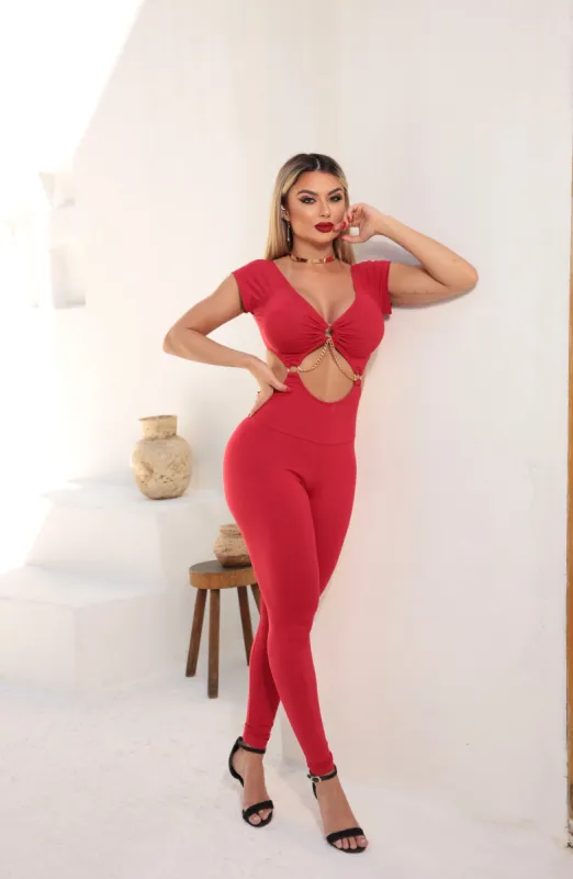 Golden Chain Bodysuit- FINAL SALE sold by Lure Fitness