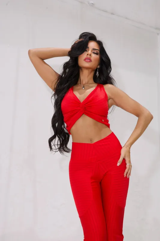 Gorgeous Set - Top and Flare Pants sold by Lure Fitness