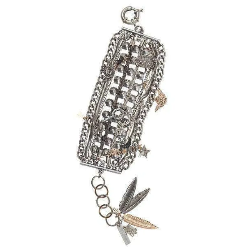 PunkRock Cuff Bracelet sold by Maiden-Art