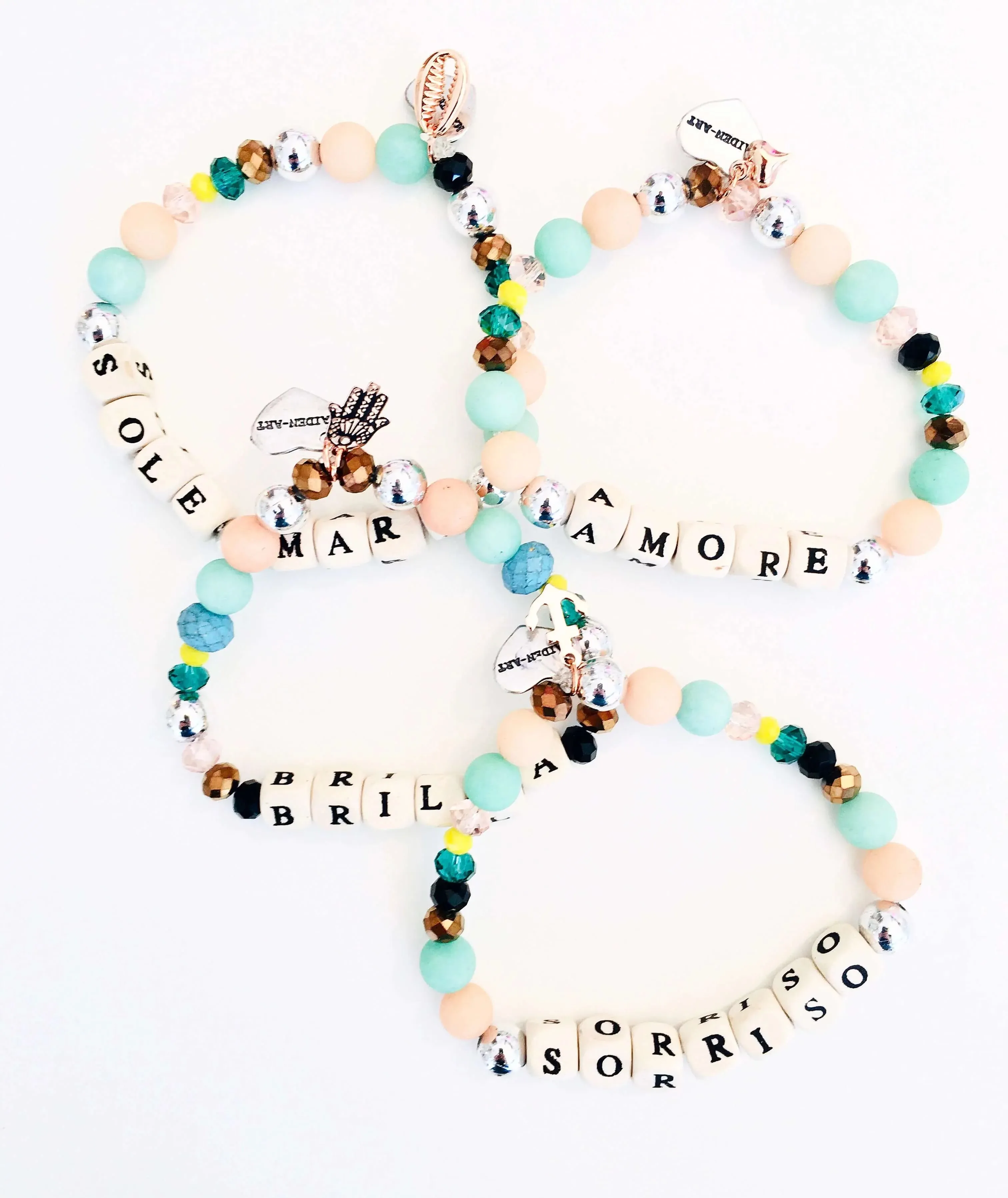 Summer Bracelets, colorful beads bracelets and positive messages sold by Maiden-Art product image thumbnail 2