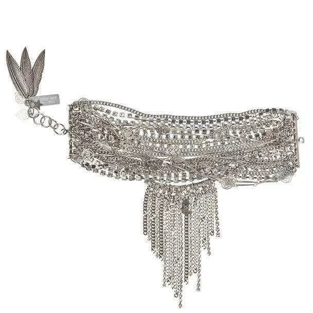 Silver Swarovski Crystals Statement Bracelet sold by Maiden-Art product image thumbnail 2