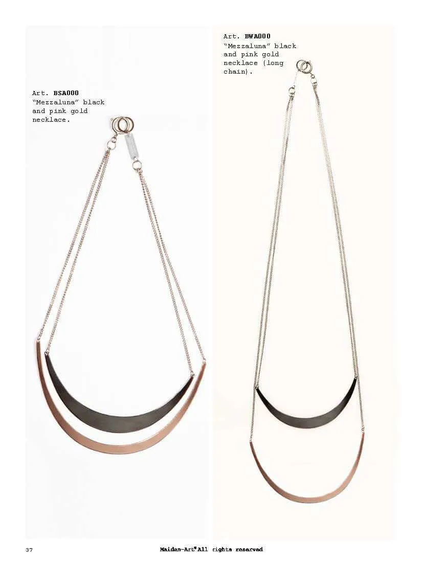 Mezzaluna Combo - Set of Two Necklaces. sold by Maiden-Art