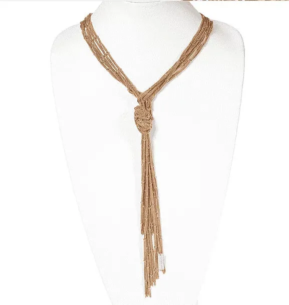 Rose Gold Lariat & Y Necklace sold by Maiden-Art product image thumbnail 2