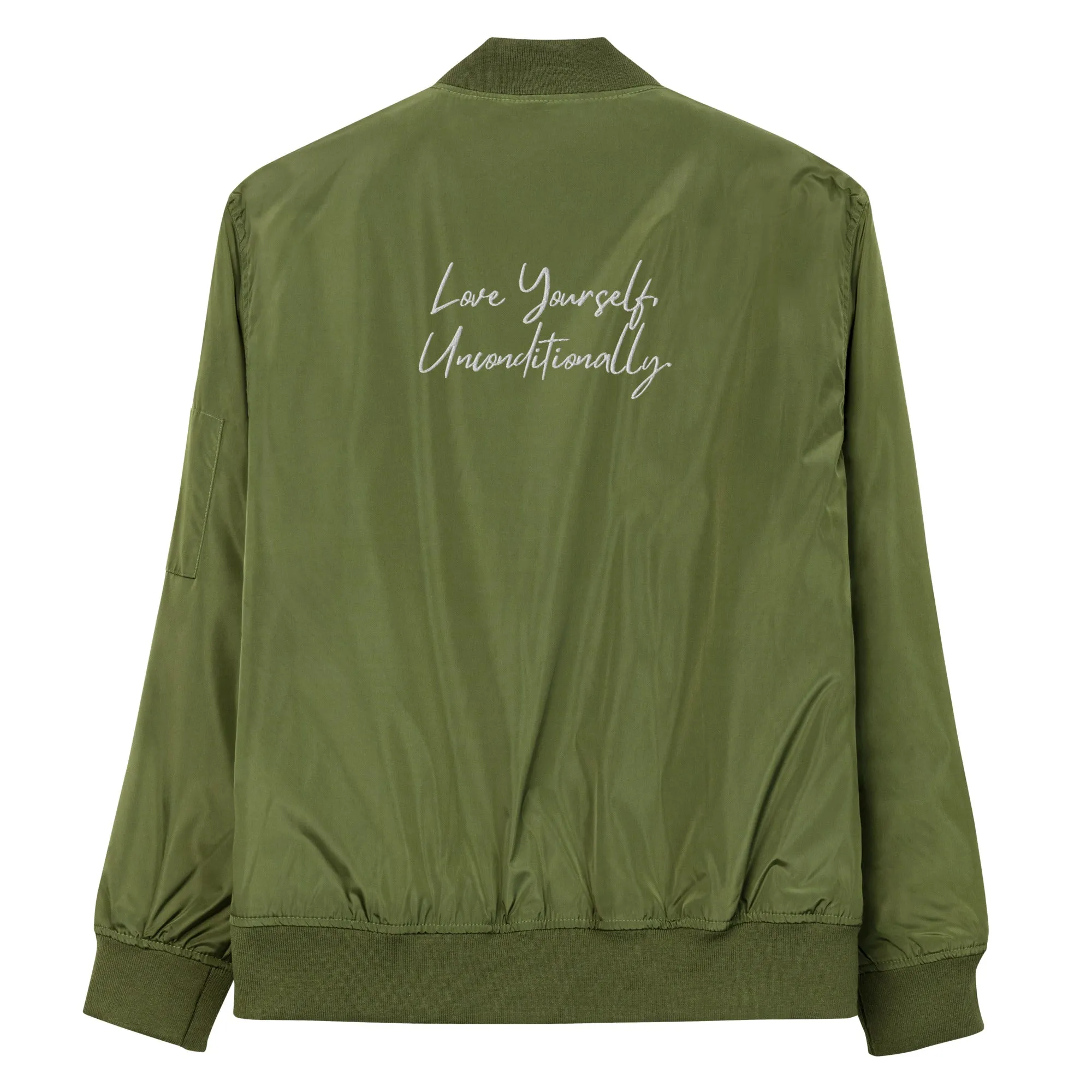 Self Love Premium recycled bomber jacket sold by Maiden-Art product image thumbnail 2