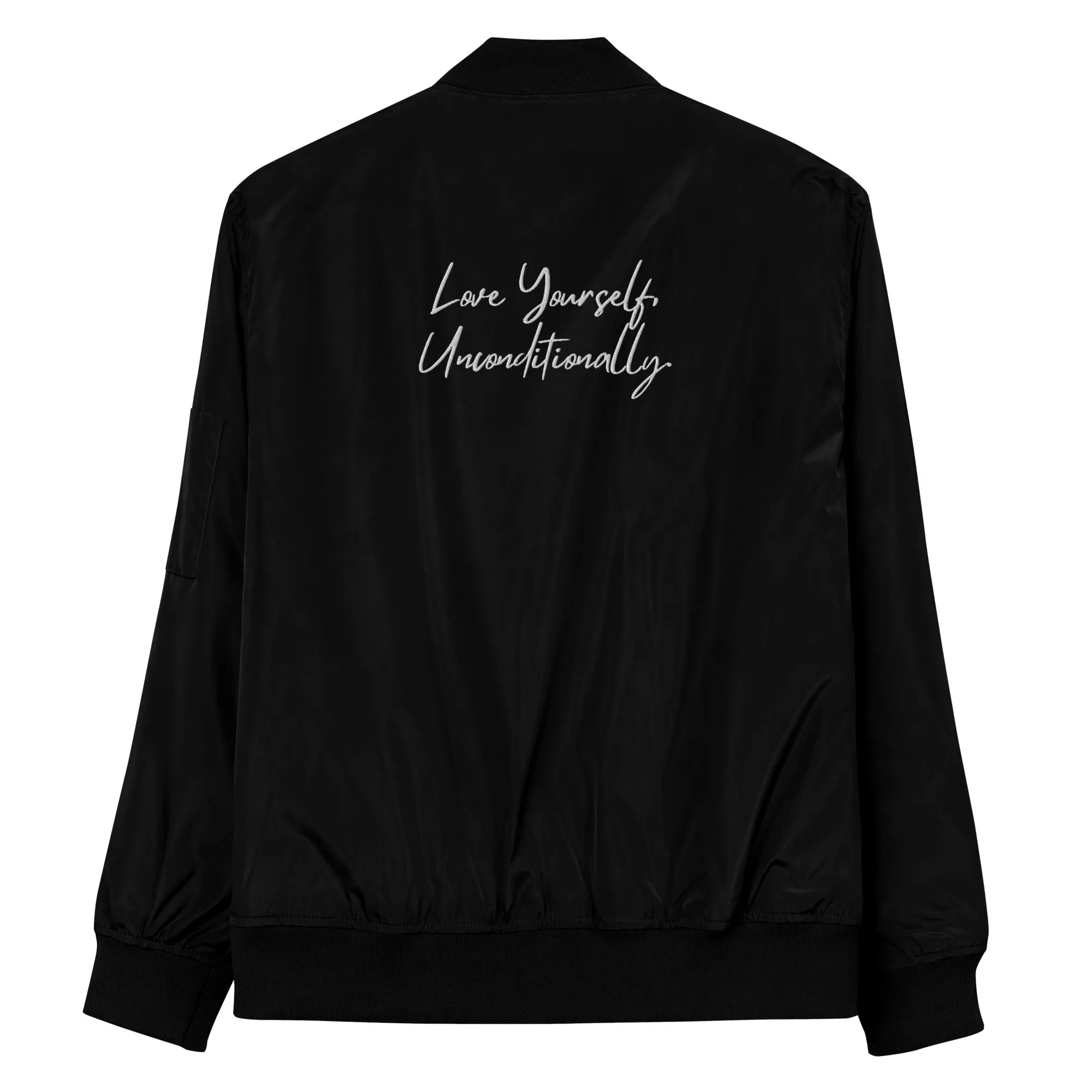 Self Love Premium recycled bomber jacket sold by Maiden-Art product image thumbnail 4