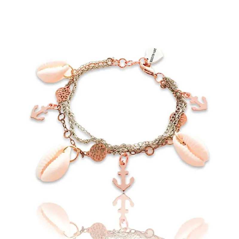 Sheshells and Anchor Bracelet. sold by Maiden-Art