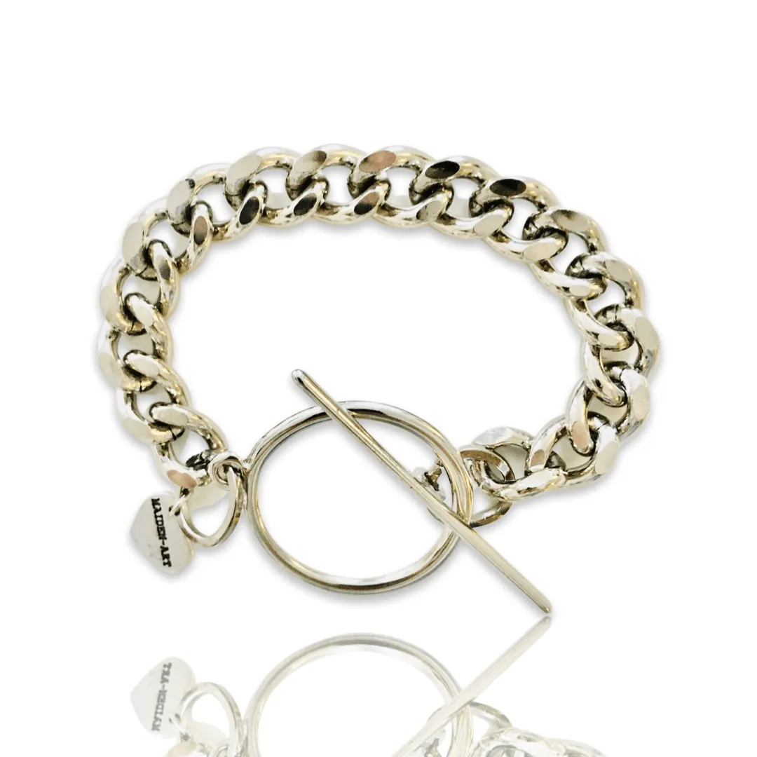 Curb Chain Bracelet in Gold or Silver. sold by Maiden-Art product image thumbnail 2
