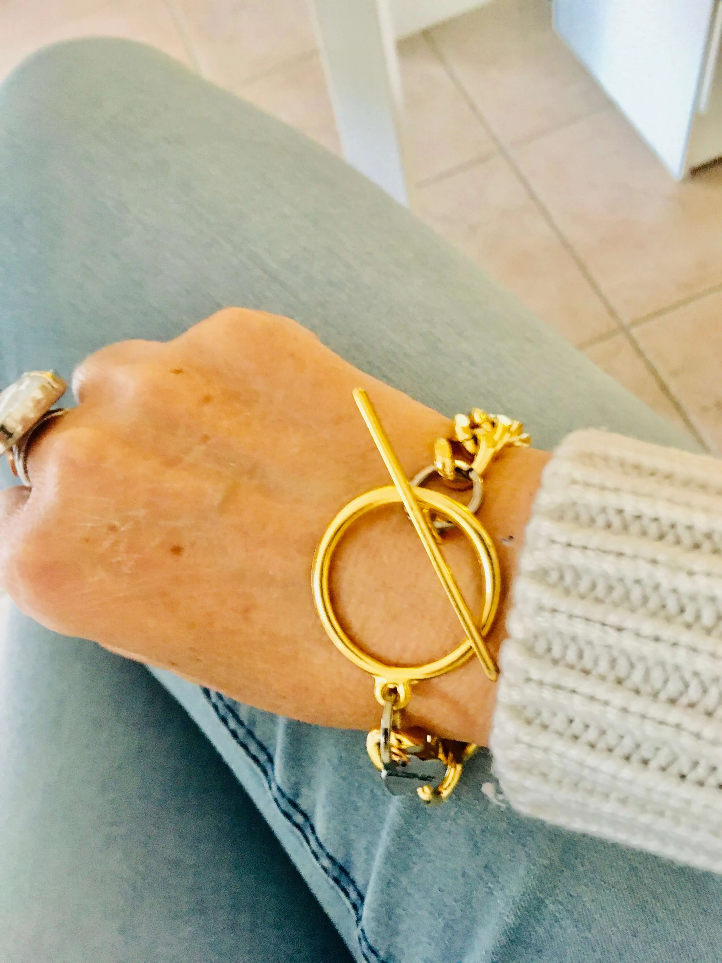 Curb Chain Bracelet in Gold or Silver. sold by Maiden-Art product image thumbnail 3