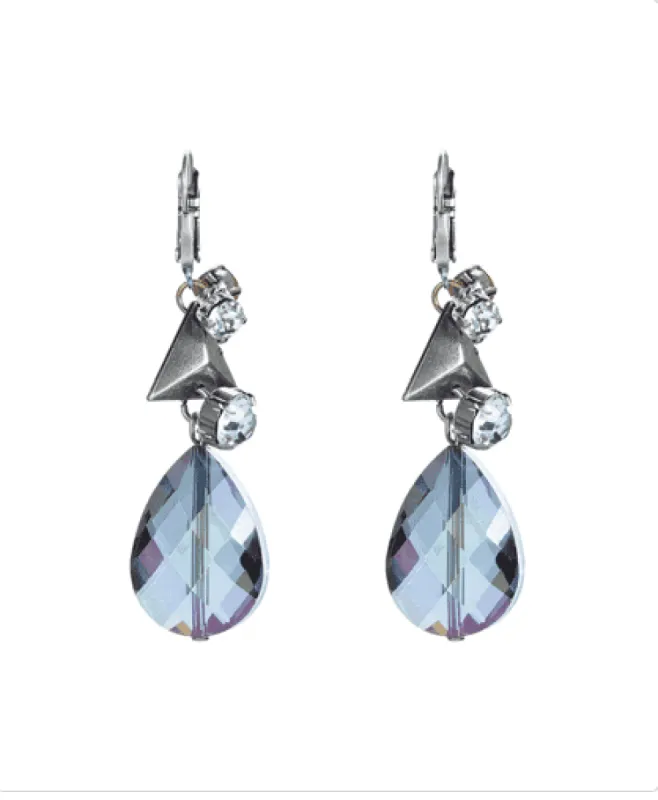 Dangle and drop earrings with Swarovski crystals and studs. sold by Maiden-Art
