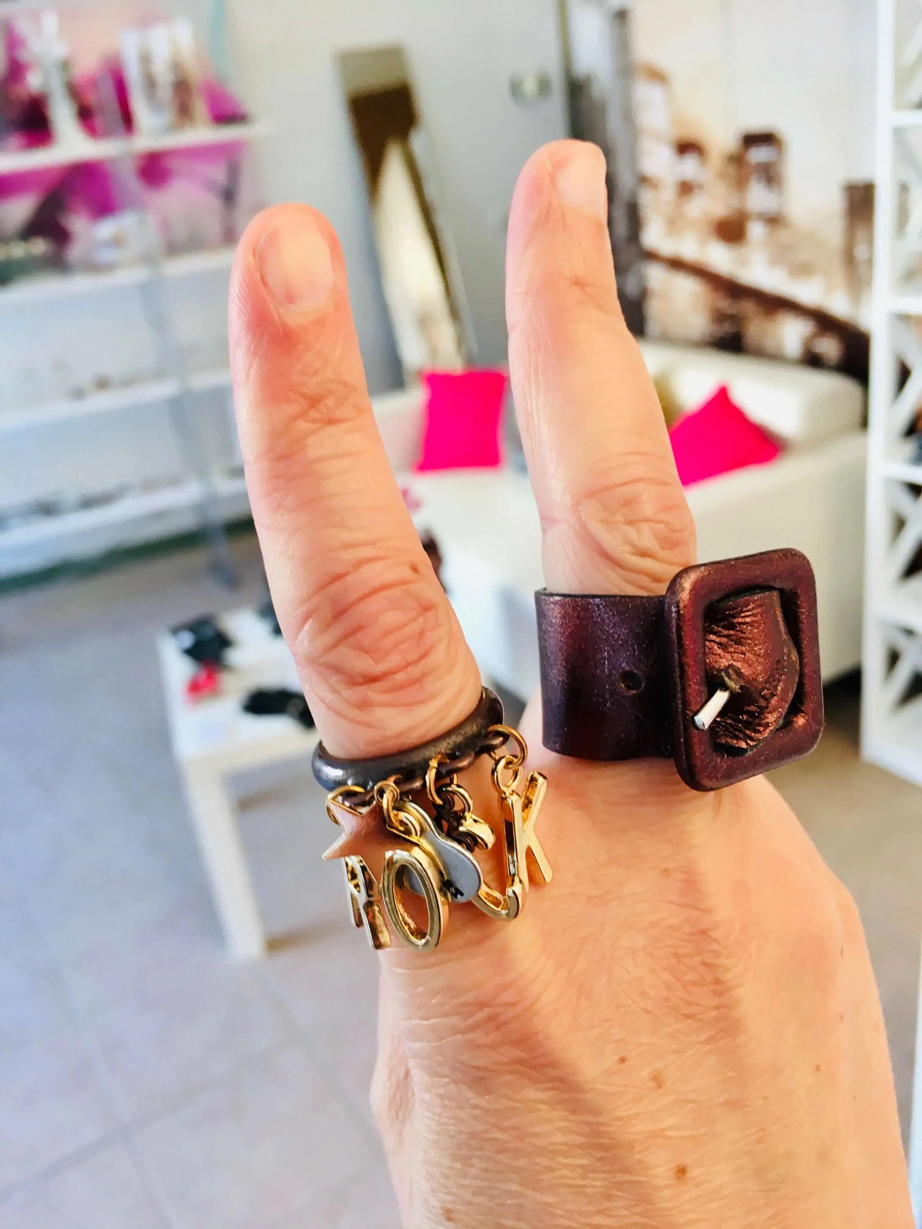 Special Edition: Letter Rings, Message Rings sold by Maiden-Art product image thumbnail 3