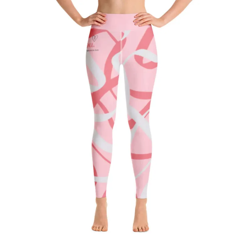 "Be YOU" - Leggings - ABSTRACT ROSE sold by Maiden-Art