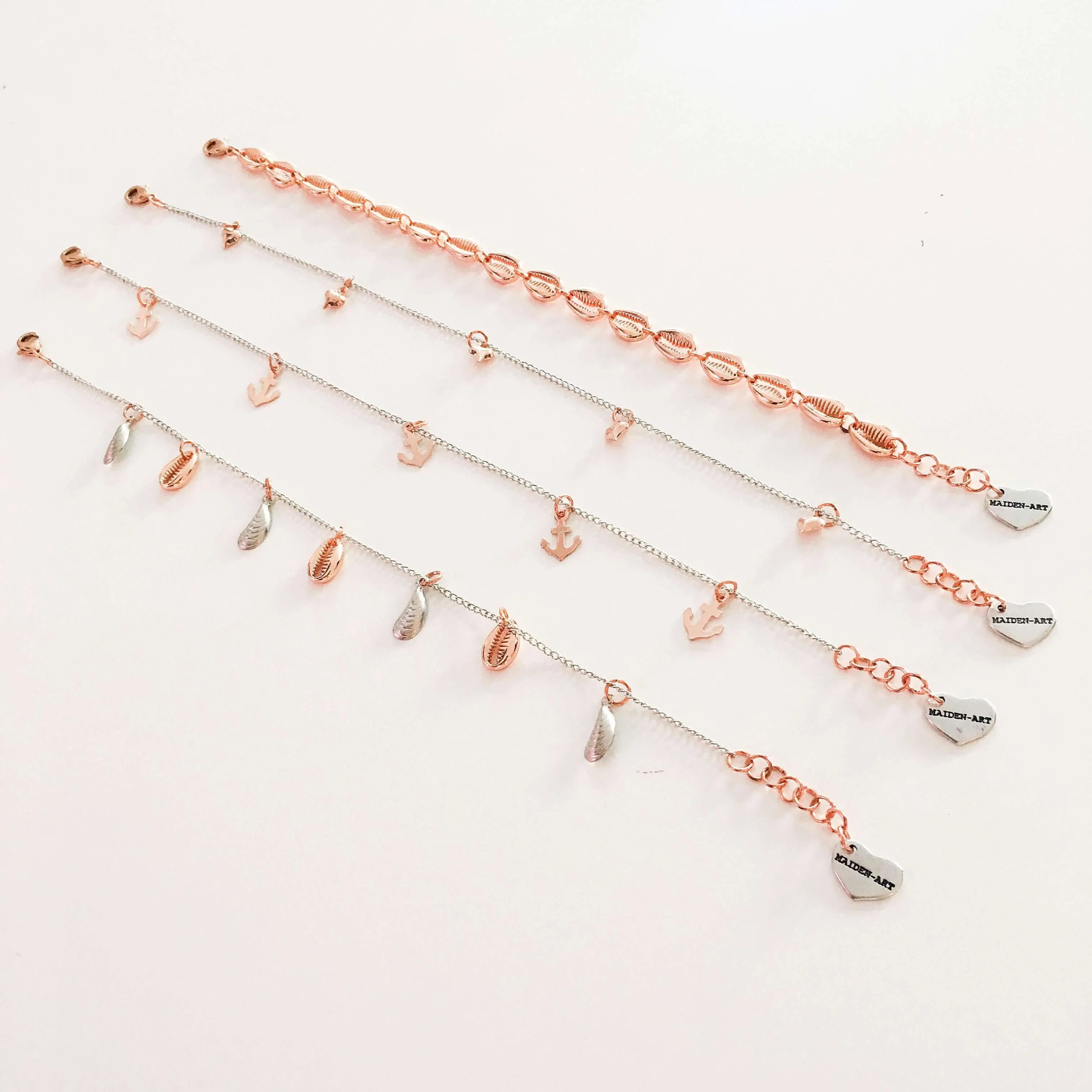 Ankle Chain with Charms in 4 Styles. sold by Maiden-Art