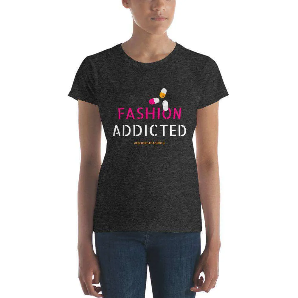 Fashion Addicted Women's short sleeve t-shirt sold by Maiden-Art product image thumbnail 3