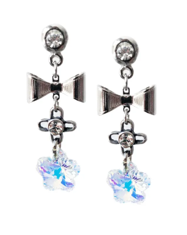 Dangle and drop earrings with Crystallized Swarovski element sold by Maiden-Art