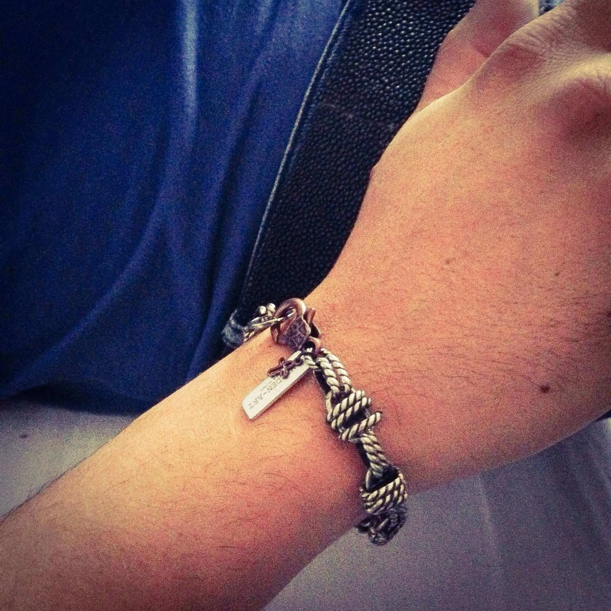 Mens multi chain bracelet in silver sold by Maiden-Art product image thumbnail 2
