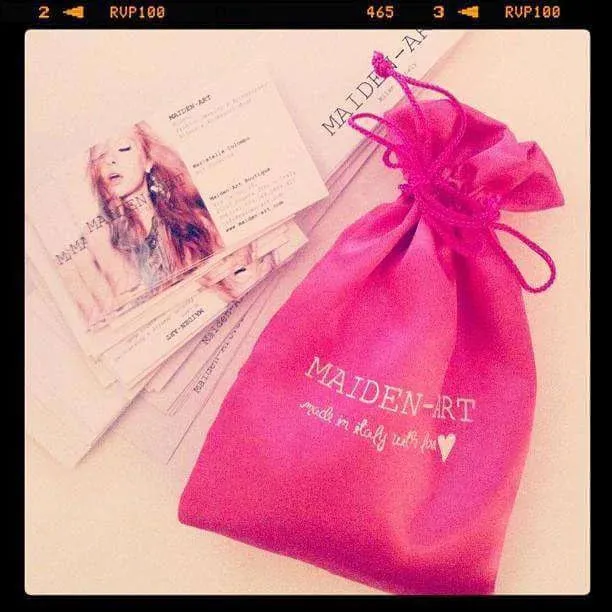 Rose Gold Long Statement Earrings with Charms sold by Maiden-Art product image thumbnail 2