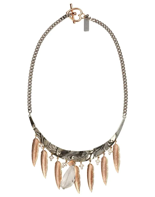 Indian heart Necklace in bronze. sold by Maiden-Art