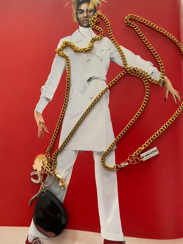 Black Onyx Necklace with Lucky Charms – Stylish and Spiritual Jewelry sold by Maiden-Art