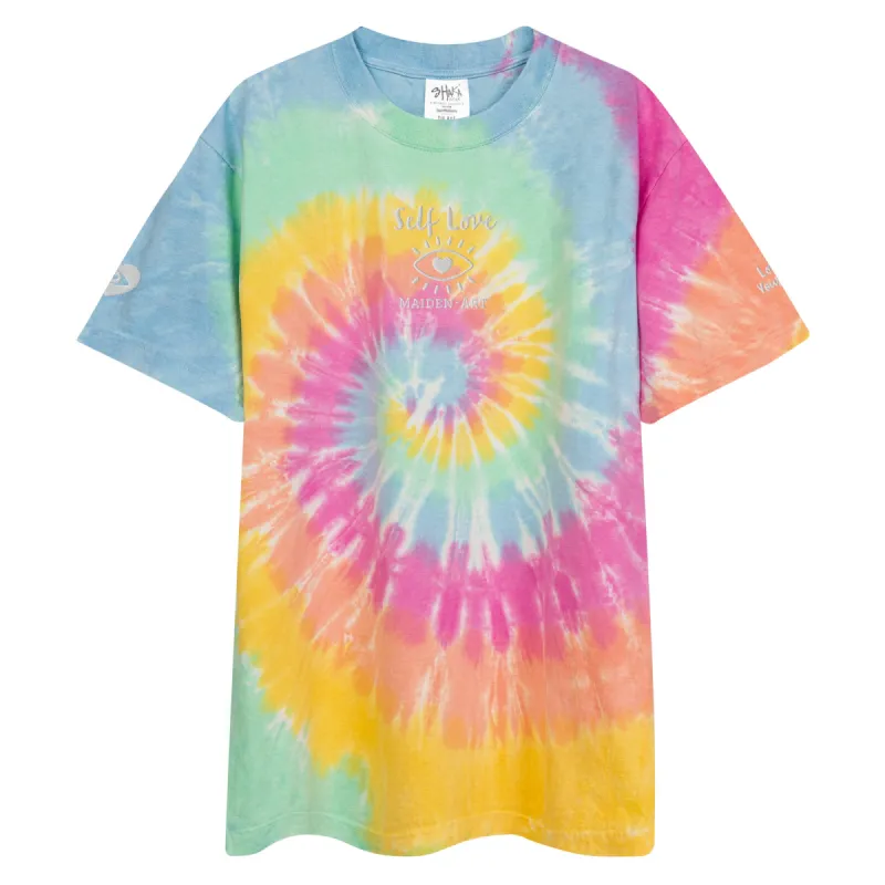Self Love Oversized tie-dye t-shirt sold by Maiden-Art