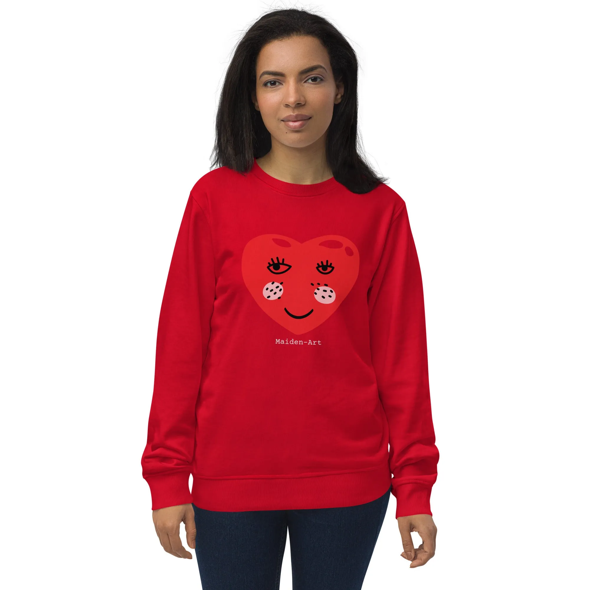 HEART - Unisex organic sweatshirt - LIMITED EDITION sold by Maiden-Art product image thumbnail 3