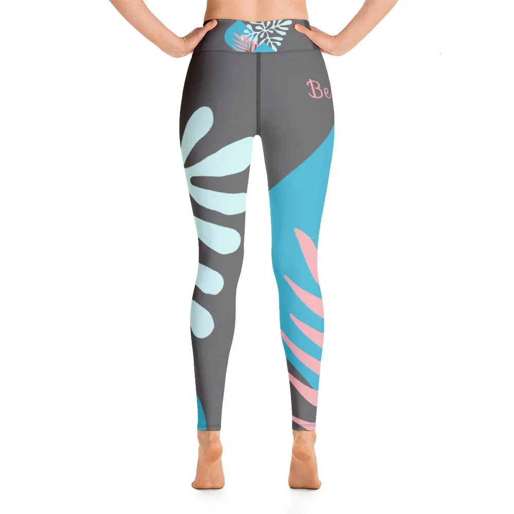 "Be You" Leggings - FLOWER BLUE Special edition sold by Maiden-Art product image thumbnail 5