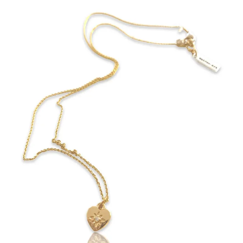 Tiny Gold Plated Necklace sold by Maiden-Art