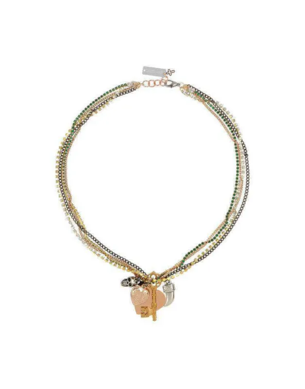 Green Lagoon Charms - Necklace sold by Maiden-Art