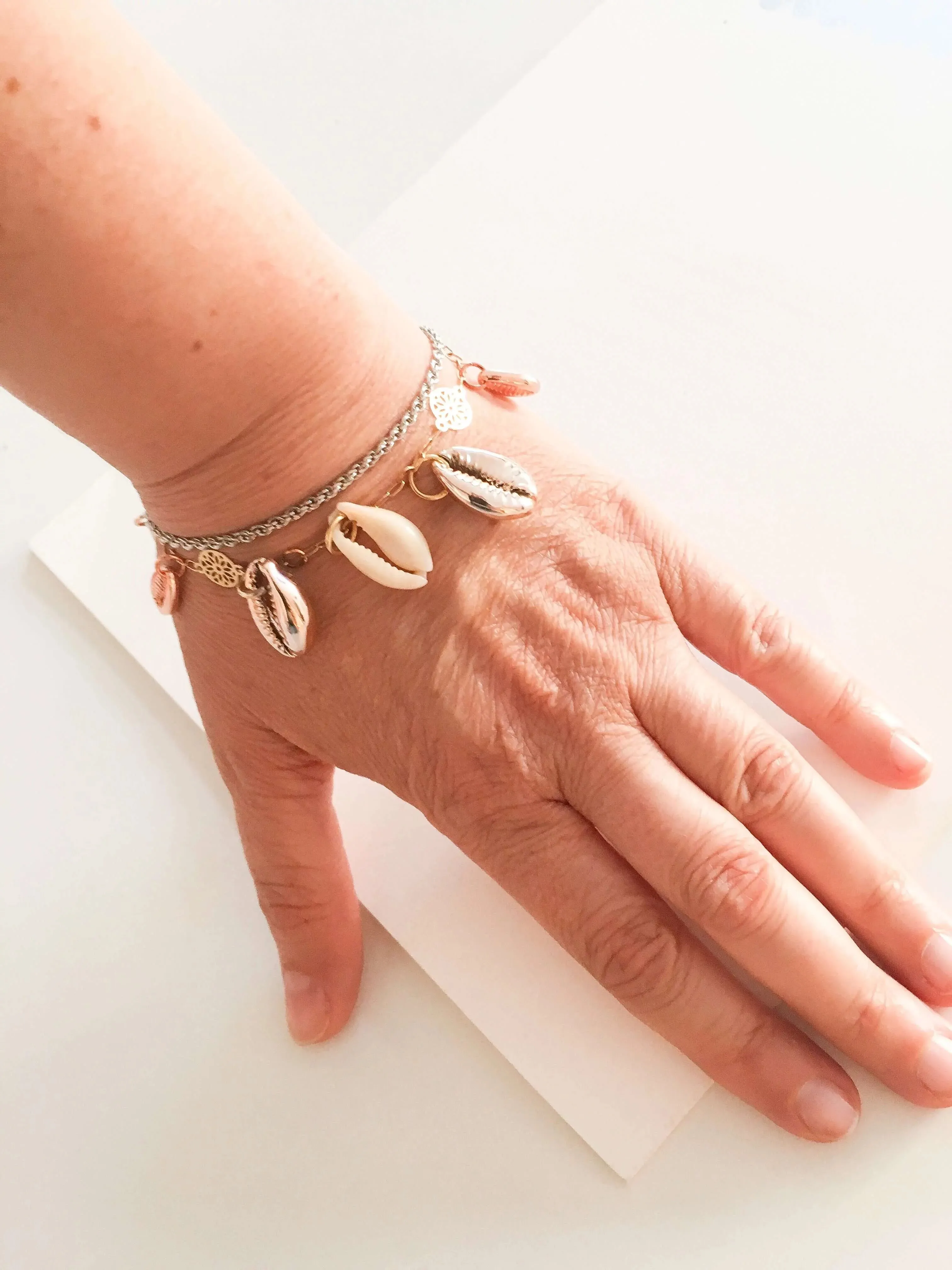 Seashells And 18kt Gold Plated Bracelet sold by Maiden-Art product image thumbnail 2