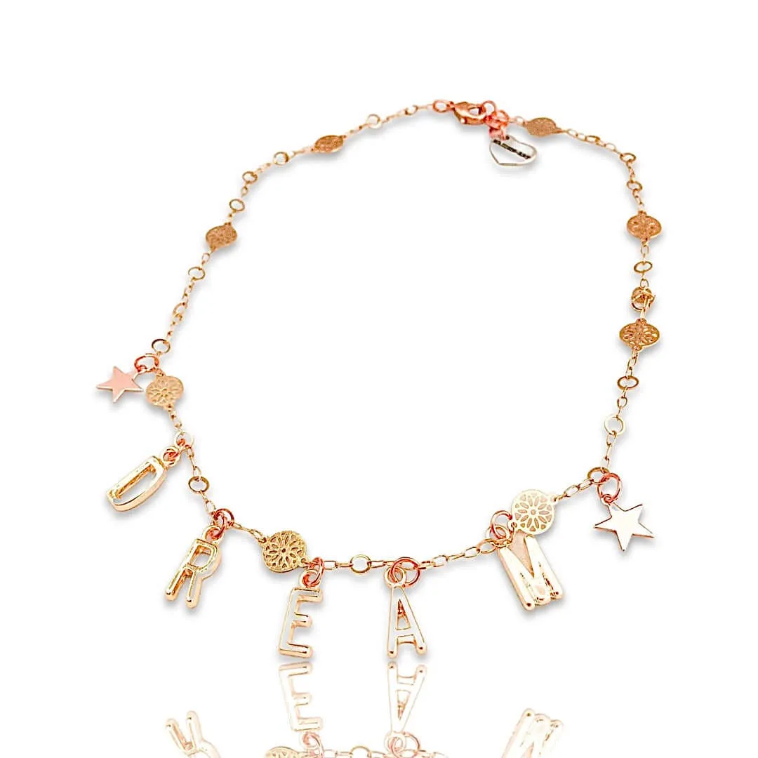 Letter Necklace Gold Personalized. Letter Necklaces for Women, Letter Necklace Mom. sold by Maiden-Art product image thumbnail 2
