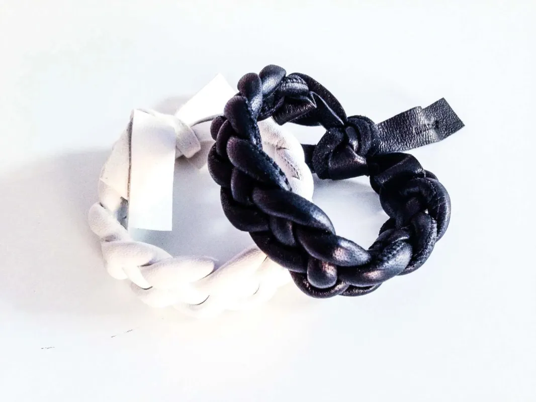 True Leather Woven Bracelets sold by Maiden-Art