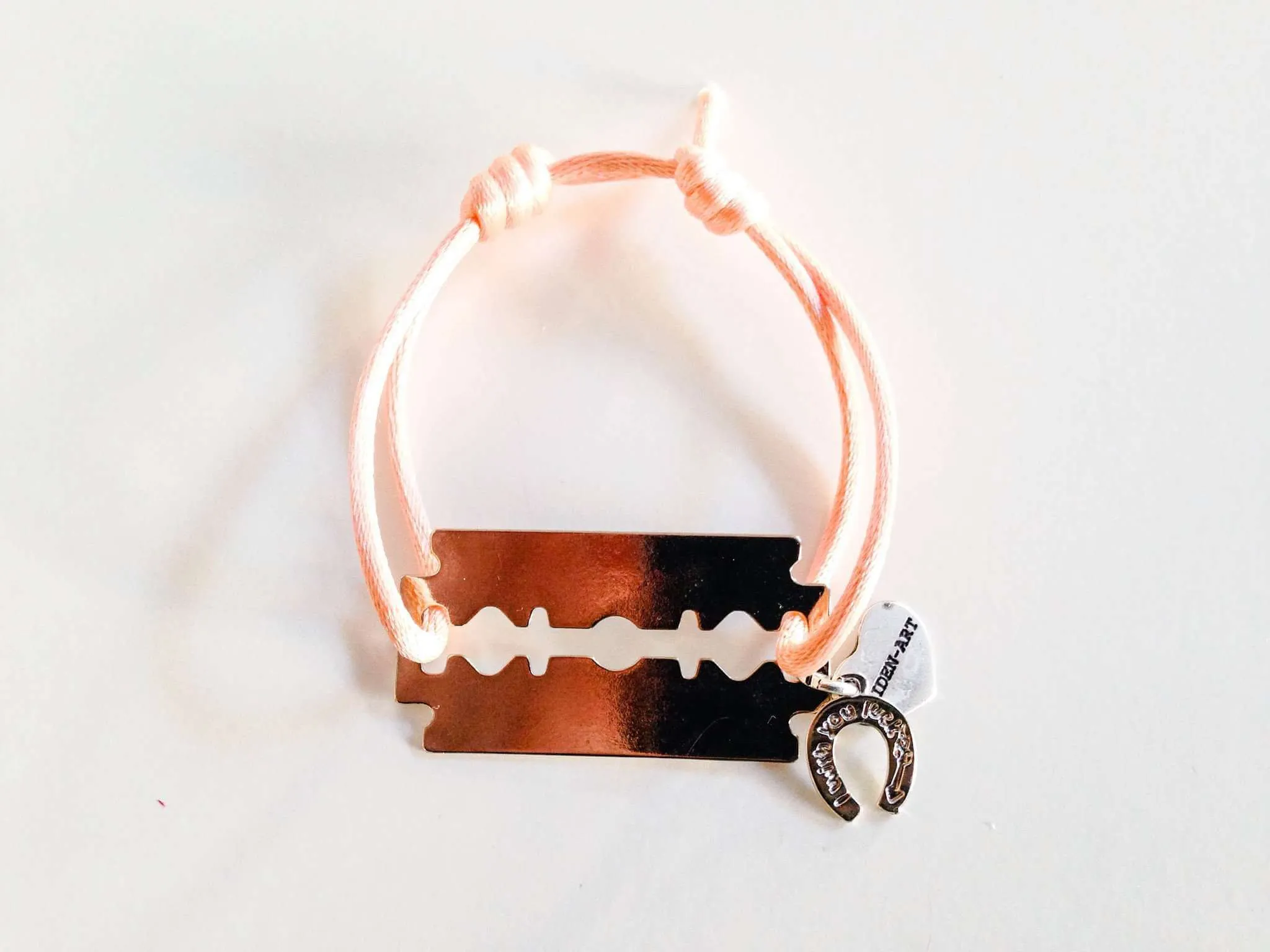 Colorful punk bracelet made with silk cord and silver plated Charms. 10 Colors Available. sold by Maiden-Art product image thumbnail 2