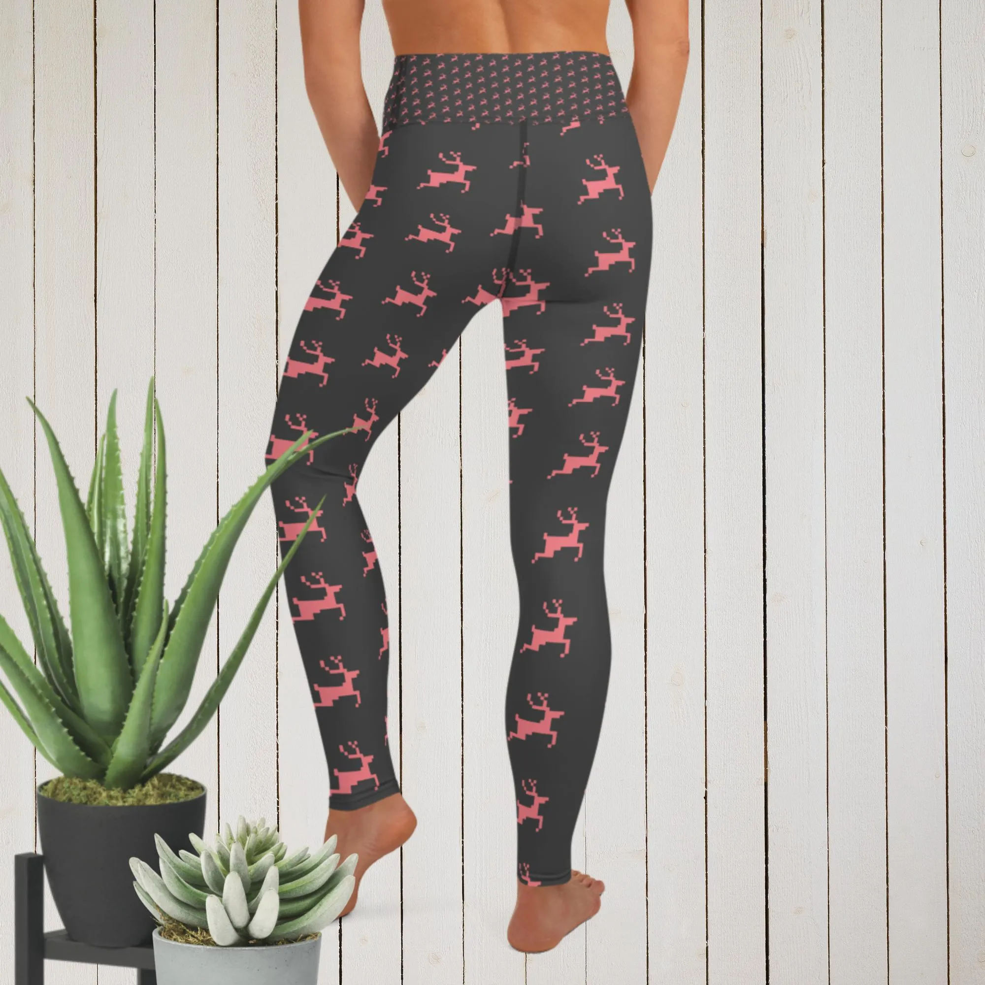 "Christmas Deer" - Yoga Leggings sold by Maiden-Art product image thumbnail 3