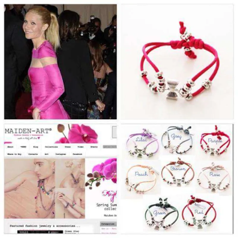 Friendship bracelet with colorful silk cord and a small bow. sold by Maiden-Art