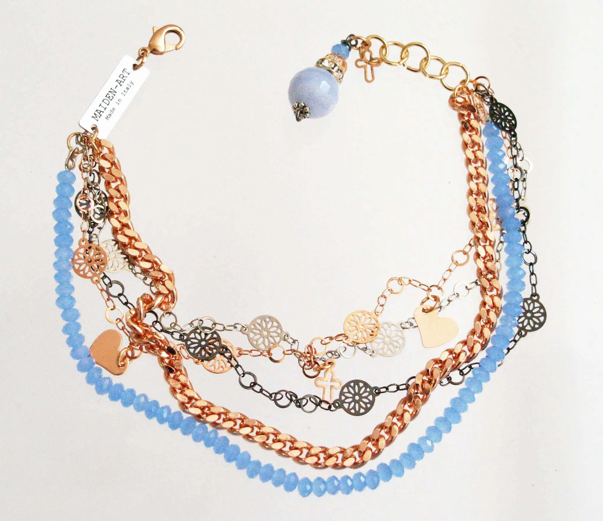 Calcedony Stones Ankle Bracelet sold by Maiden-Art