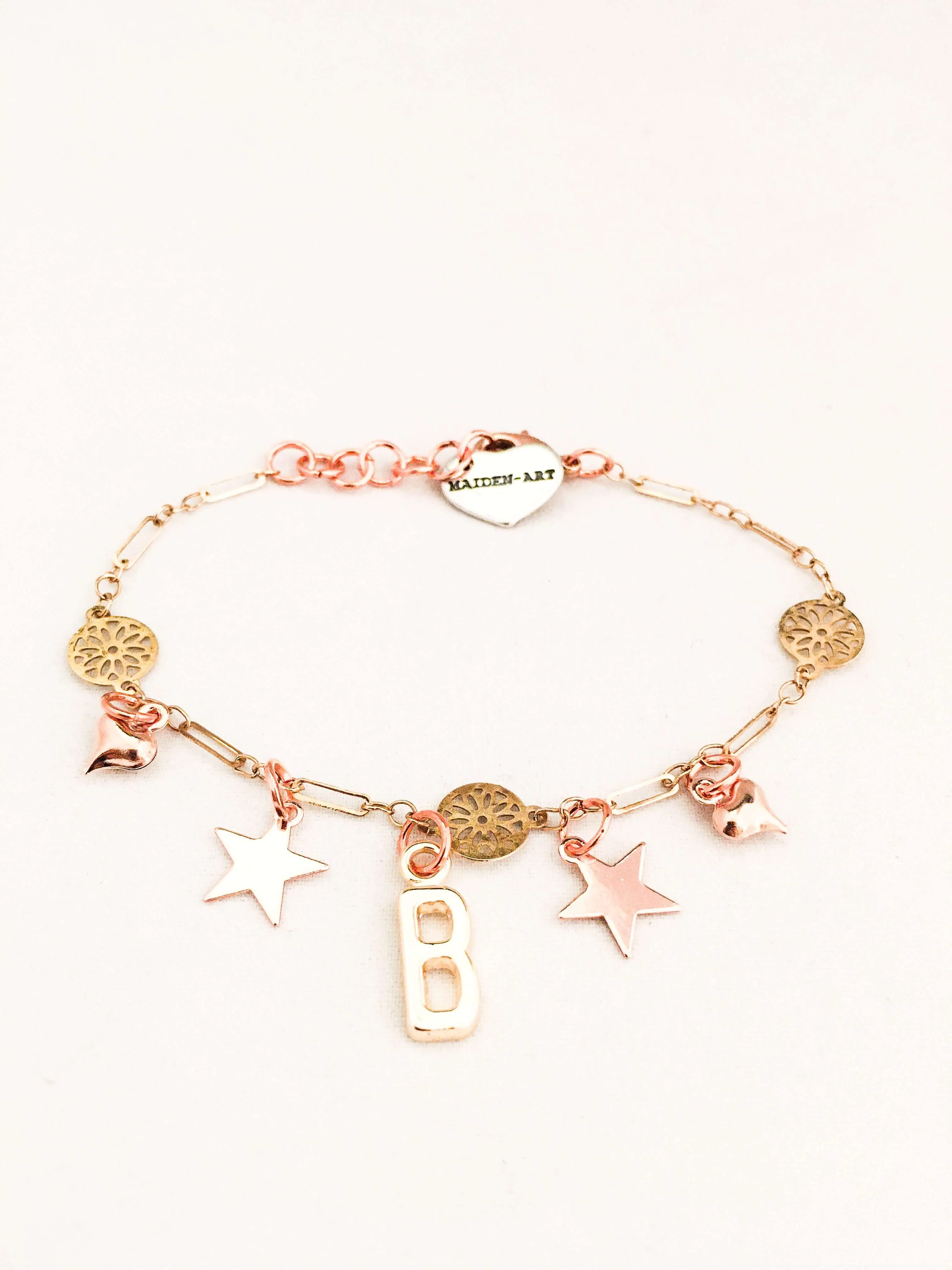 Initial Bracelet Gold for Women. Initial Bracelet Star sold by Maiden-Art product image thumbnail 2