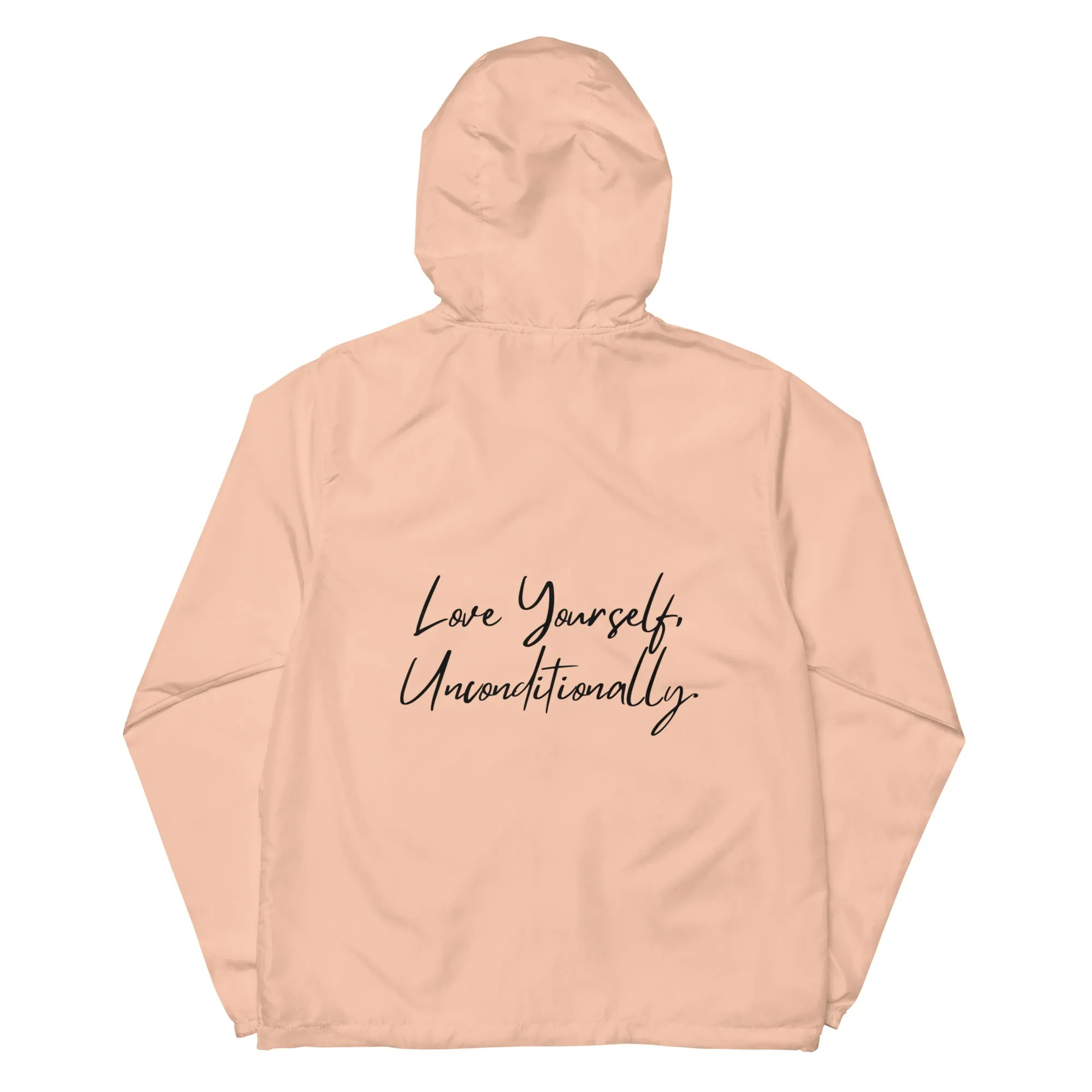 Self Love Unisex lightweight zip up windbreaker sold by Maiden-Art product image thumbnail 2