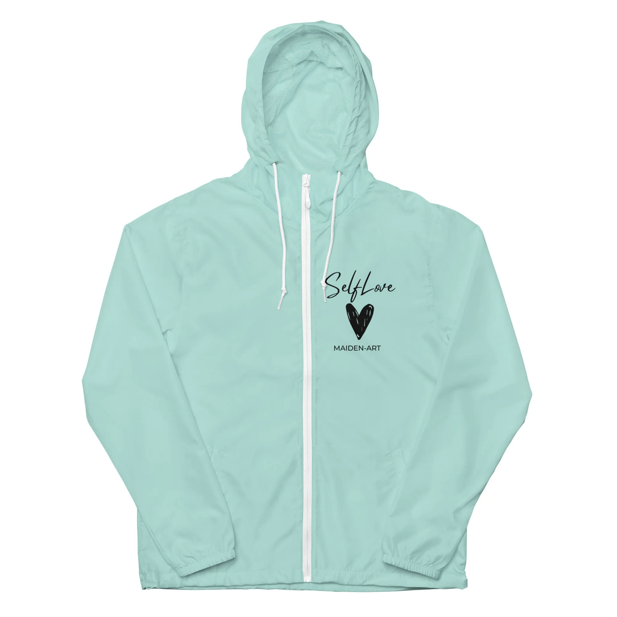 Self Love Unisex lightweight zip up windbreaker sold by Maiden-Art product image thumbnail 3