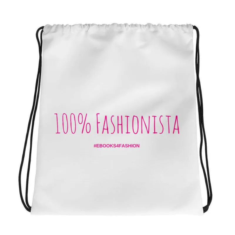 100% Fashionista Drawstring bag made by Maiden-Art