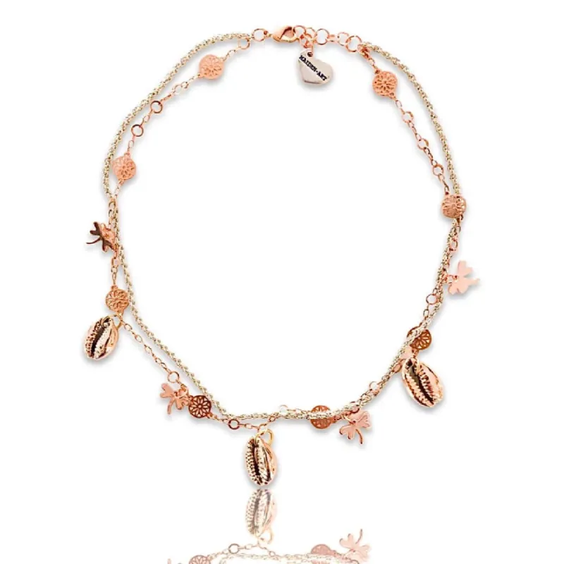 Seashells and Dragonfly Necklace sold by Maiden-Art