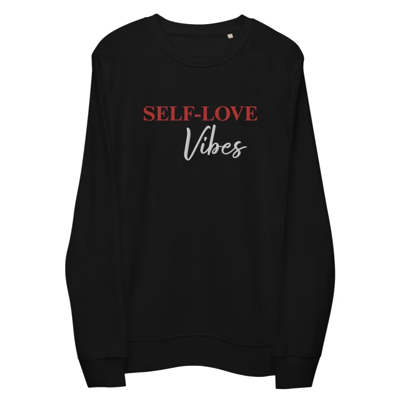 Organic Cotton Sweatshirt - Self Love Sweatshirt – Eco-Friendly Organic Cotton - EMBROIDERY sold by Maiden-Art