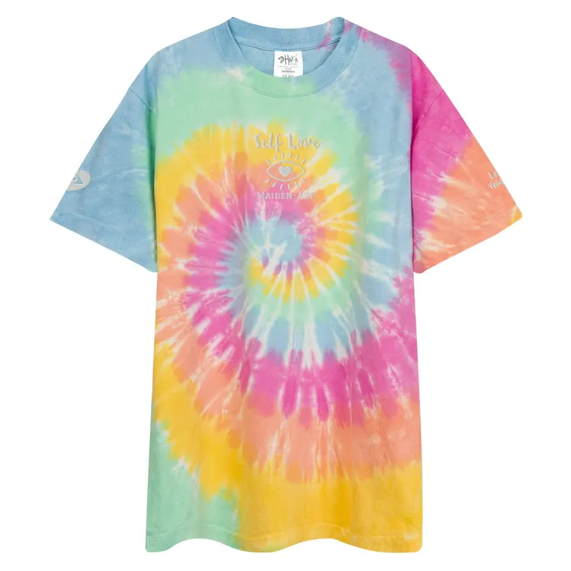 Oversized t-shirt Self Love Oversized tie-dye t-shirt sold by Maiden-Art